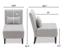 Serta Palisades Slipper Chair With Pillow -Storage supplies store 810513584 5