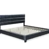 Black Channel Tufted King Upholstered Bed Frame 1 Black Channel Tufted King Upholstered Bed Frame -Storage supplies store 810513588 3