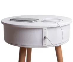 Real Living End Table With Bluetooth Speaker & USB Port 19 Real Living End Table With Bluetooth Speaker & USB Port -Storage supplies store 810513610 2