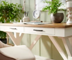 Castillo Trestle Writing Desk -Storage supplies store 810514118 4