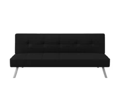 Corey Black Convertible Sofa -Storage supplies store 810514243