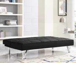 Corey Black Convertible Sofa -Storage supplies store 810514243 3