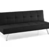 Corey Black Convertible Sofa