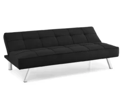 Corey Black Convertible Sofa -Storage supplies store 810514243 5