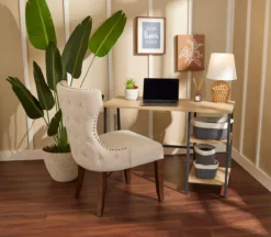 Eden Nailhead Upholstered Chair -Storage supplies store 810515879 B0 1