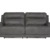 Austere Gray 2-Seat Reclining Sofa -Storage supplies store 810519589