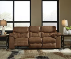 Boxberg Bark Faux Leather Reclining Sofa 11 Boxberg Bark Faux Leather Reclining Sofa -Storage supplies store 810519664 2