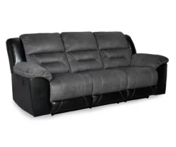Earhart Faux Leather Reclining Sofa -Storage supplies store 810519696 1