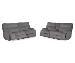 Coombs Charcoal Reclining Sofa -Storage supplies store 810519707 810519691 1