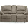 Draycoll Pewter Reclining Console Loveseat 1 Draycoll Pewter Reclining Console Loveseat -Storage supplies store 810519716