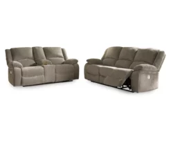 Draycoll Pewter Power Reclining Console Loveseat 9 Draycoll Pewter Power Reclining Console Loveseat -Storage supplies store 810519718 810519715