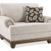 Harleson Wheat Nailhead Trim Chair And A Half