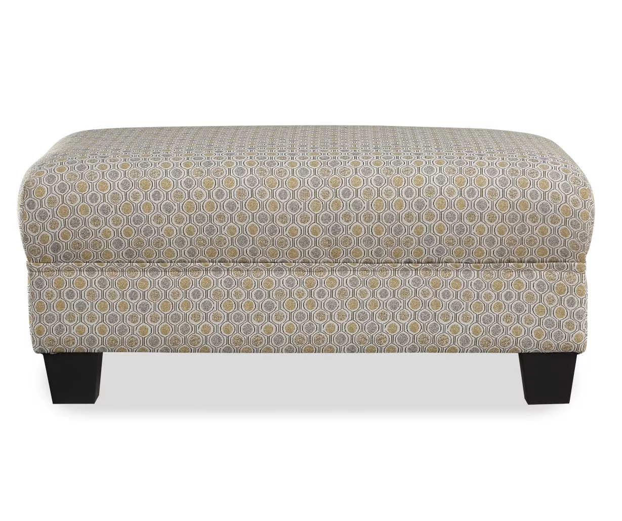 Rogers Vintage Gold Ottoman 5 Rogers Vintage Gold Ottoman - Image 3