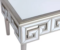 Shelton Silver Mirror End Table -Storage supplies store 810519898 2