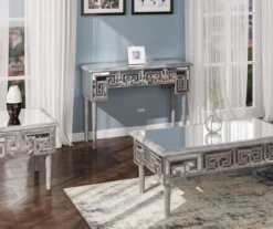 Shelton Silver Mirror End Table -Storage supplies store 810519898 6