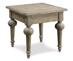 Windham Sandstone Buff End Table -Storage supplies store 810519903 5