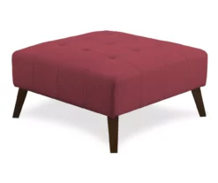 Jasper Brick Red Square Ottoman