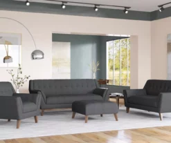 Jasper Charcoal Pebble Square Ottoman 10 Jasper Charcoal Pebble Square Ottoman -Storage supplies store 810519916 7