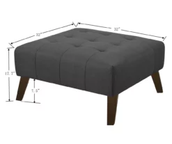 Jasper Navy Peacock Square Ottoman 13 Jasper Navy Peacock Square Ottoman -Storage supplies store 810519917 4