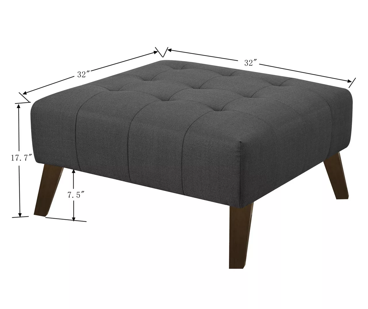 Jasper Navy Peacock Square Ottoman 8 Jasper Navy Peacock Square Ottoman - Image 6