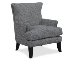 Bossa Gray Print Accent Chair