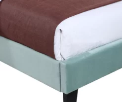 Decatur Light Blue Twin Upholstered Bed -Storage supplies store 810519976 3