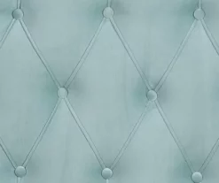 Decatur Light Blue Twin Upholstered Bed -Storage supplies store 810519976 8