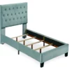 Decatur Light Blue Twin Upholstered Bed 1 Decatur Light Blue Twin Upholstered Bed -Storage supplies store 810519976 9