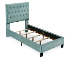 Decatur Light Blue Twin Upholstered Bed