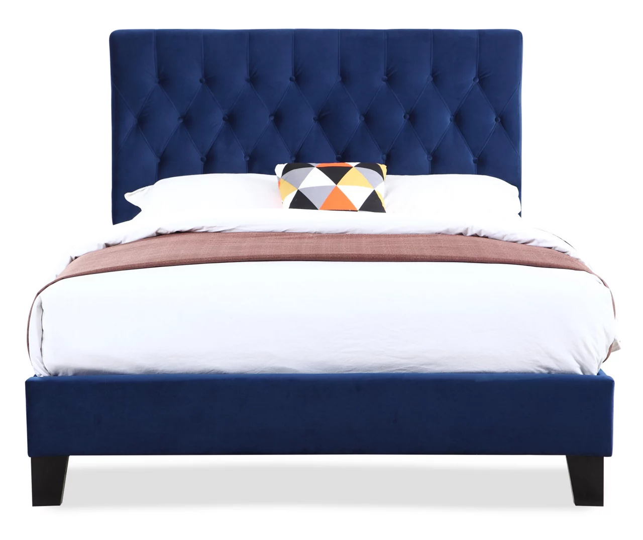 Decatur Navy Twin Upholstered Bed 8 Decatur Navy Twin Upholstered Bed - Image 6