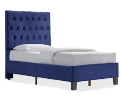Decatur Navy Twin Upholstered Bed 15 Decatur Navy Twin Upholstered Bed -Storage supplies store 810519977 2