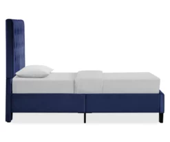 Decatur Navy Twin Upholstered Bed 16 Decatur Navy Twin Upholstered Bed -Storage supplies store 810519977 7