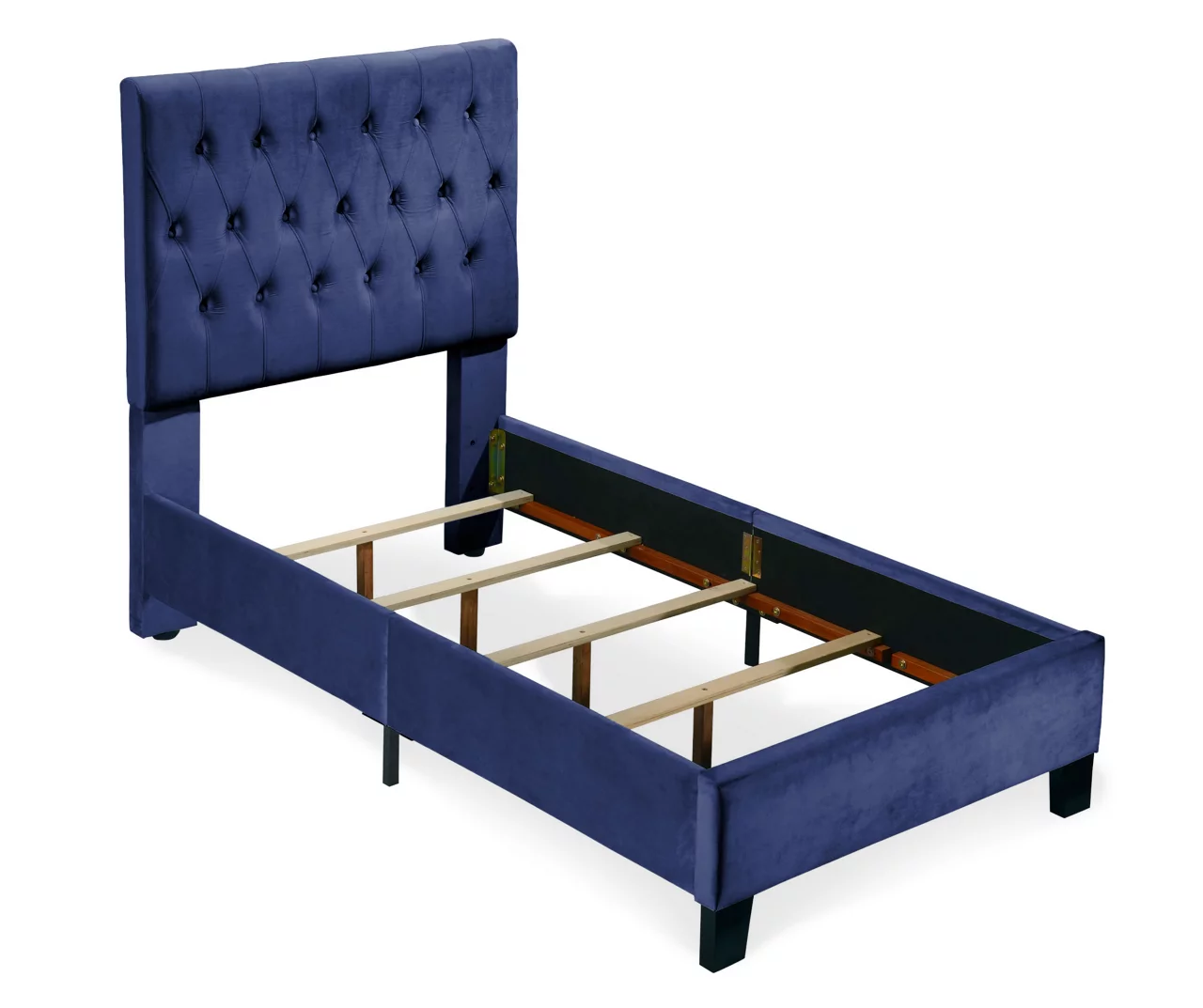 Decatur Navy Twin Upholstered Bed 3 Decatur Navy Twin Upholstered Bed