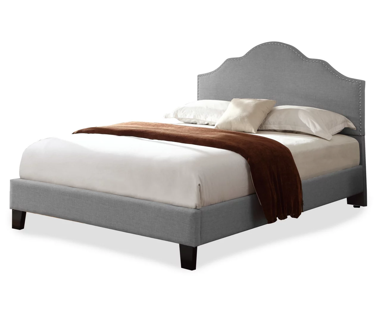 Lombard Light Gray Full Upholstered Bed 5 Lombard Light Gray Full Upholstered Bed - Image 3
