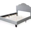 Lombard Light Gray Full Upholstered Bed -Storage supplies store 810519982 4