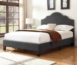 Lombard Charcoal Gray Full Upholstered Bed 13 Lombard Charcoal Gray Full Upholstered Bed -Storage supplies store 810519983 7