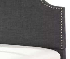 Lombard Charcoal Gray Queen Upholstered Bed 14 Lombard Charcoal Gray Queen Upholstered Bed -Storage supplies store 810519984 5