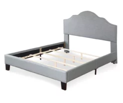 Lombard Light Gray California King Upholstered Bed