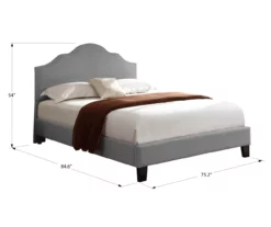 Lombard Light Gray California King Upholstered Bed -Storage supplies store 810519985 6