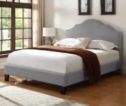 Lombard Light Gray California King Upholstered Bed -Storage supplies store 810519985 7