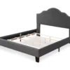 Lombard Charcoal Gray California King Upholstered Bed 1 Lombard Charcoal Gray California King Upholstered Bed -Storage supplies store 810519986 5