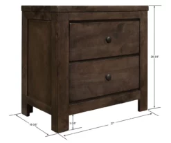 Florence 2-Drawer Nightstand -Storage supplies store 810519987 5