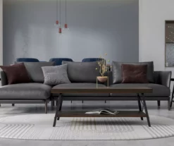 Pomona Espresso Brown Coffee Table -Storage supplies store 810520050 8