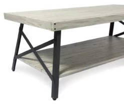 Pomona Light Gray Coffee Table -Storage supplies store 810520052 2
