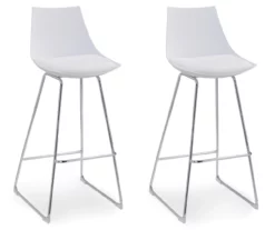 30" Thomas White Bar Stools, 2-Pack -Storage supplies store 810520066 2
