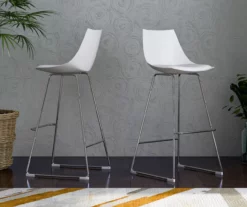 30" Thomas White Bar Stools, 2-Pack -Storage supplies store 810520066 9