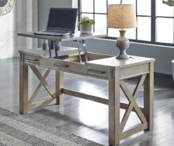 Aldwin Lift-Top Office Desk -Storage supplies store 810523811 4