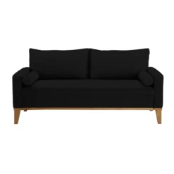Torrence Black Sofa -Storage supplies store 810524540