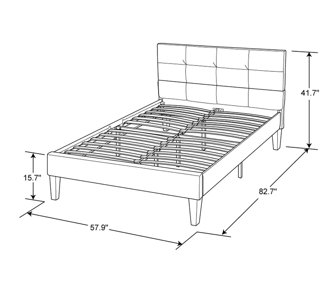 Orson Beige Full Upholstered Bed 10 Orson Beige Full Upholstered Bed - Image 8