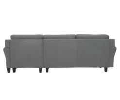 Hayward Gray Rolled Arm Sectional -Storage supplies store 810524579 5